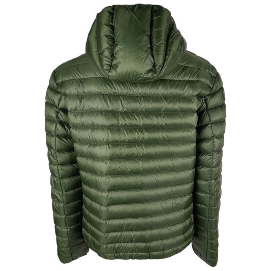 Centogrammi Sumptuous Green Nylon Down Jacket green-nylon-jacket-5