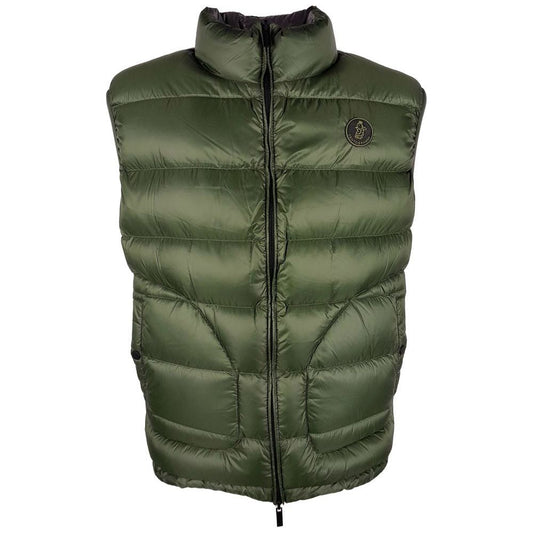 Centogrammi Chic Reversible Green & Grey Duck Down Vest green-nylon-vest-1 product-11846-804465420-33f6294f-078.jpg
