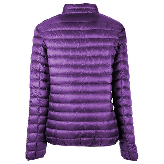 Centogrammi Chic Purple Nylon Down Jacket with Duck Fill purple-nylon-jackets-coat-1