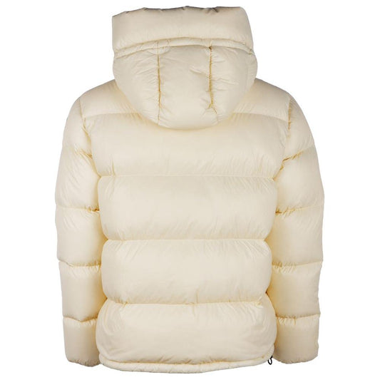 Centogrammi Elegance in White Puffer Jacket with Hood white-nylon-jackets-coat-4
