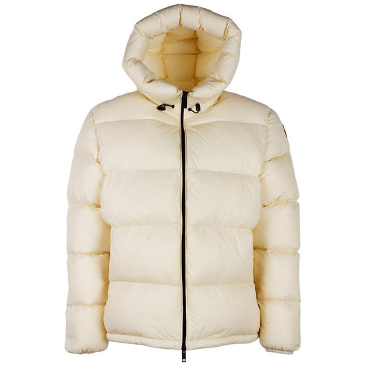 Centogrammi Elegance in White Puffer Jacket with Hood white-nylon-jackets-coat-4