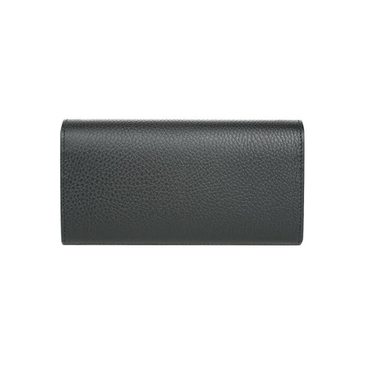 Gucci Elegant Calfskin Leather Chain Wallet black-leather-wallet-4