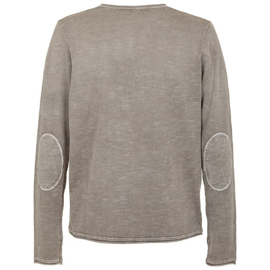 Fred Mello Chic Elbow Patch Crew Neck Sweater gray-cotton-sweater-1 product-11932-1405805368-6e1e6789-4c0.jpg