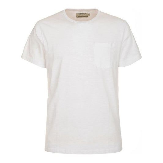 Fred Mello | White Cotton T-Shirt| McRichard Designer Brands   