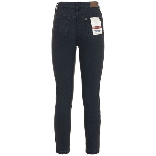 Fred Mello Chic Dark Blue Regular Women's Trousers blue-cotton-jeans-pant-92