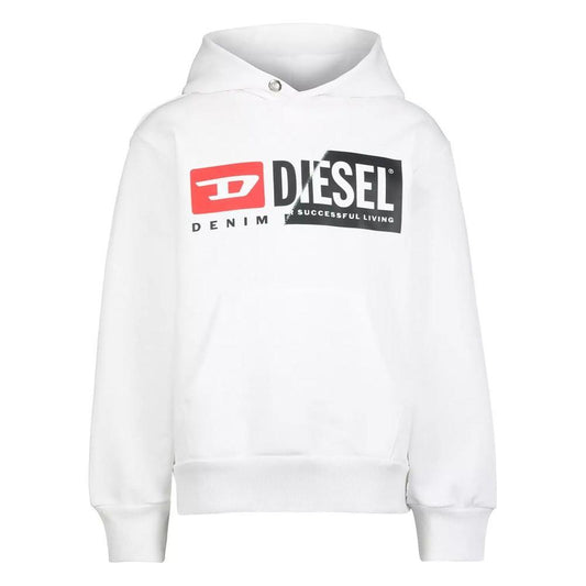 Diesel | White Cotton Sweater| McRichard Designer Brands   