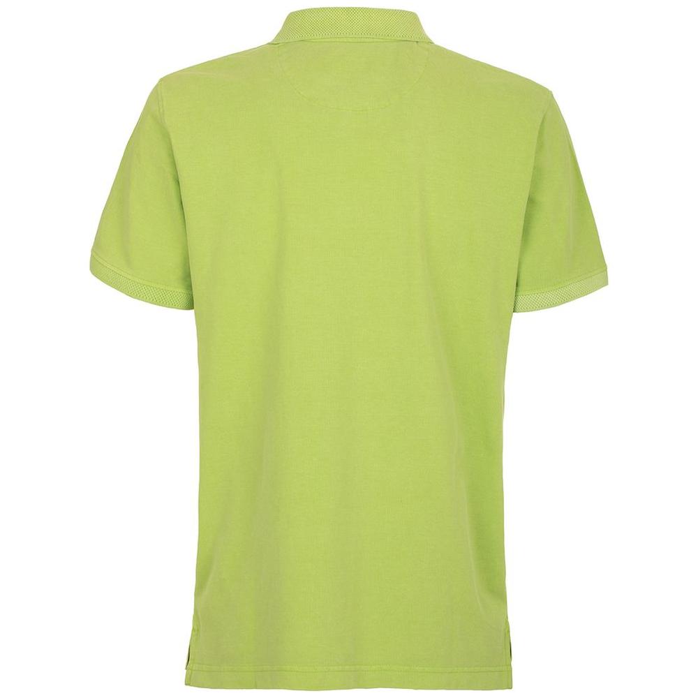 Fred Mello Chic Apple Green Embroidered Polo green-cotton-polo-shirt-2