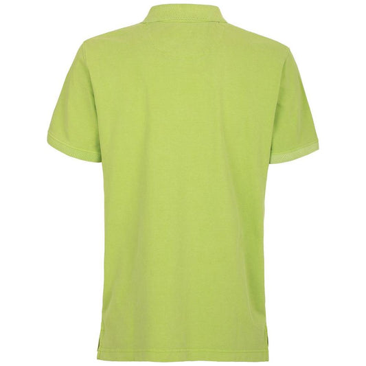 Fred Mello Chic Apple Green Embroidered Polo green-cotton-polo-shirt-2