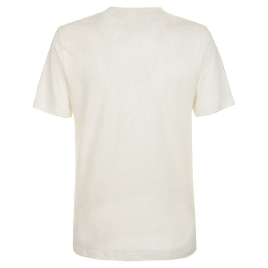 Fred Mello | White Linen T-Shirt| McRichard Designer Brands   