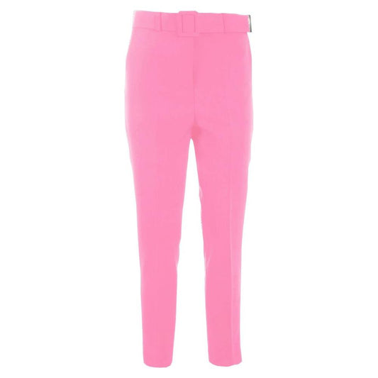 Yes Zee Elegant Pink Crepe Trousers with Ribbon Belt pink-polyester-jeans-pant product-12098-2023131499-91bcdd0f-358.jpg