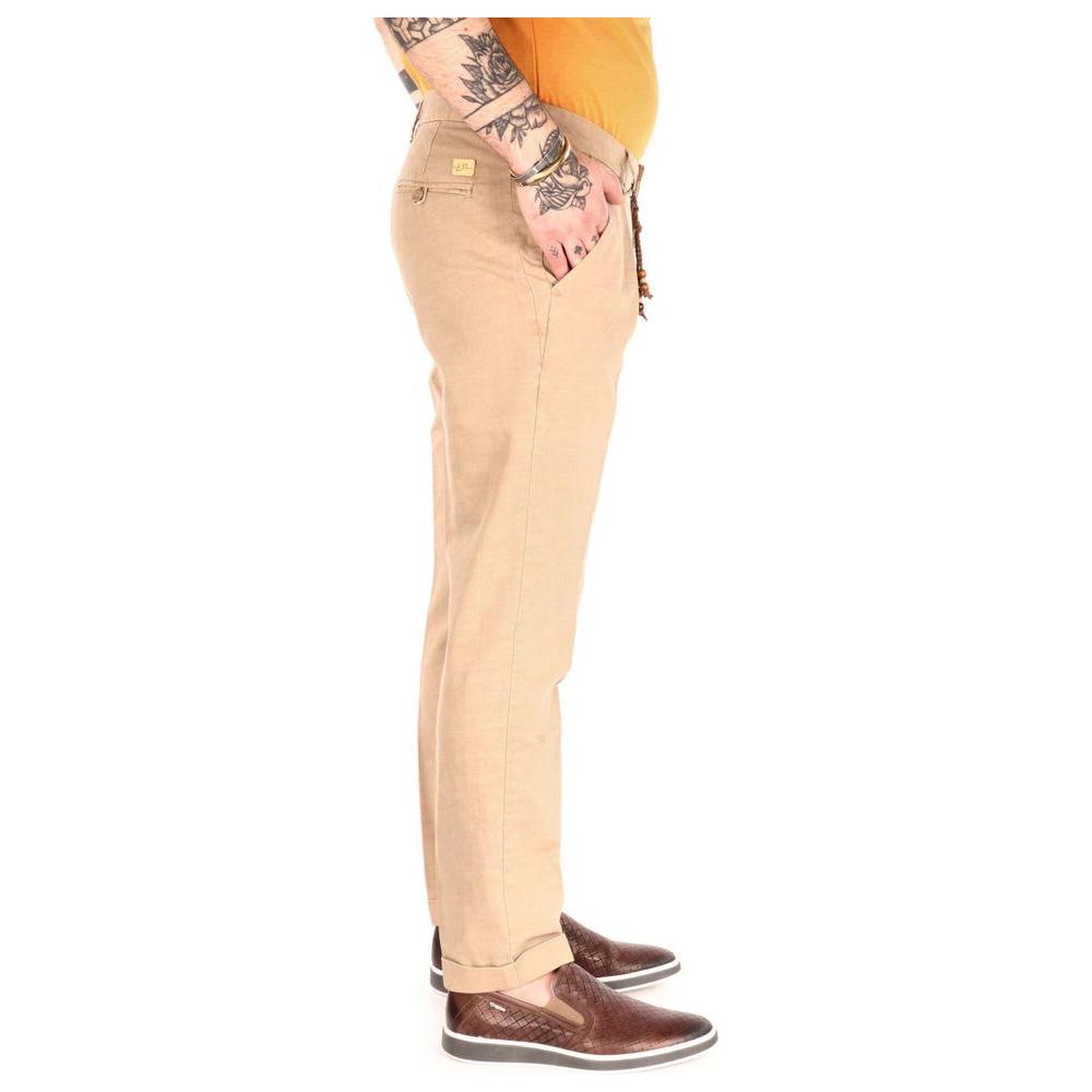 Yes Zee Chic Beige Cotton Chino Trousers beige-cotton-jeans-pant-6 product-12107-1094726021-0d561cb7-756.jpg