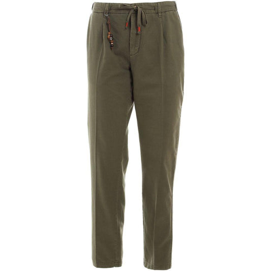 Yes Zee Elastic Waist Soft Cotton Trousers green-cotton-jeans-pant-4 product-12109-456730211-a8f886dc-b67.jpg