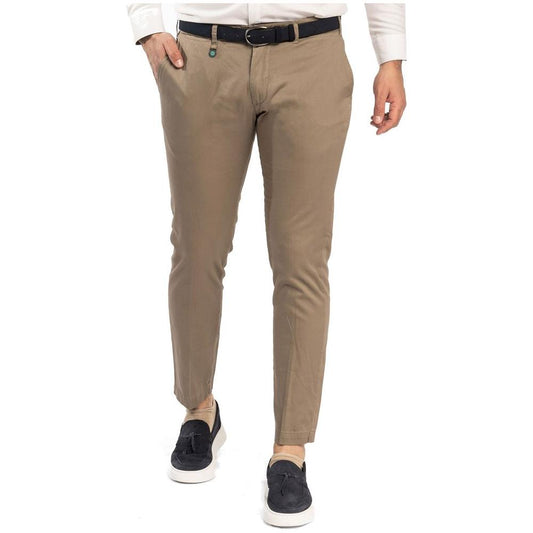 Yes Zee Chic Soft Cotton Chino Trousers brown-cotton-jeans-pant-8
