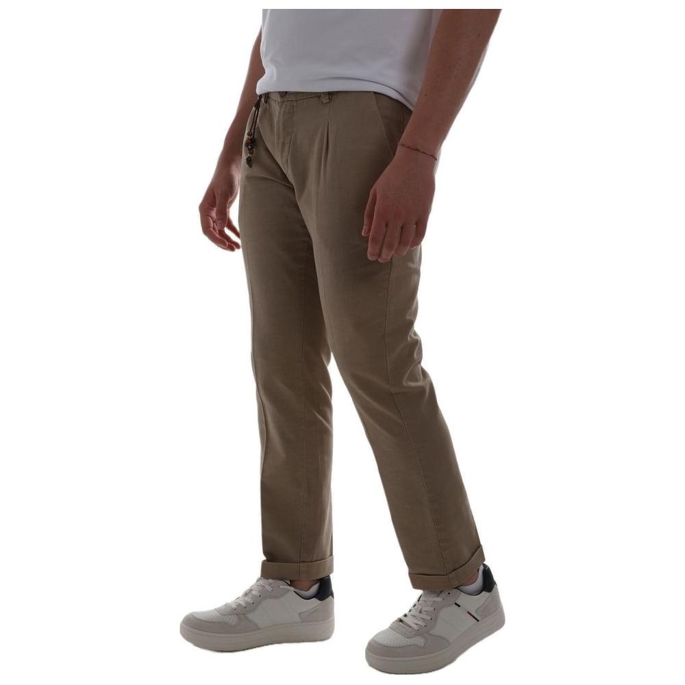 Yes Zee Chic Cotton Chinos with Decorative Cord brown-cotton-jeans-pant-10 product-12114-1935182638-d759baca-48d.jpg