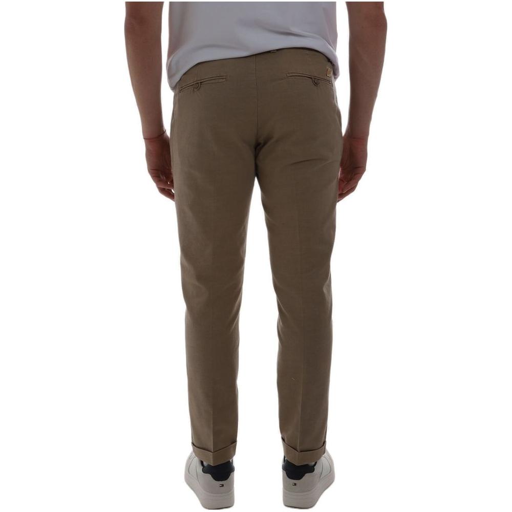 Yes Zee Chic Cotton Chinos with Decorative Cord brown-cotton-jeans-pant-10