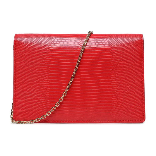 Love Moschino Chic Faux Leather Shoulder Bag red-artificial-leather-crossbody-bag-1