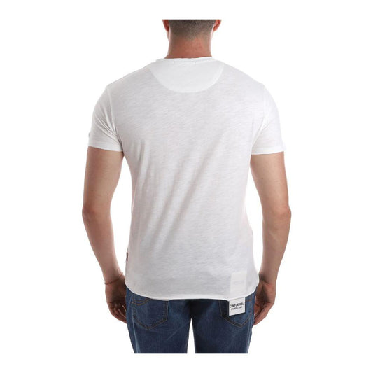 Yes Zee | White Cotton T-Shirt| McRichard Designer Brands   