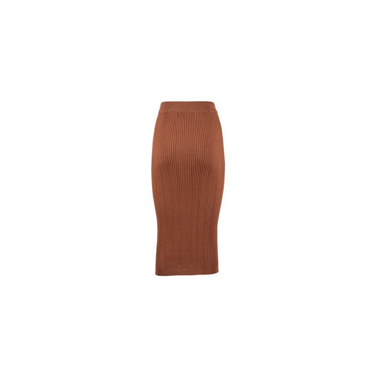 Yes Zee Elegant Pencil Skirt with Decorative Buttons brown-viscose-skirt-1 product-12178-1067212392-1-dfcaaf91-215.jpg