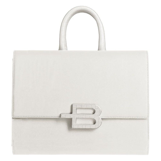 Baldinini Trend Elegant White Calfskin Handbag with Chain Strap white-leather-di-calfskin-handbag product-12261-1480625332-83d13b10-a78.jpg