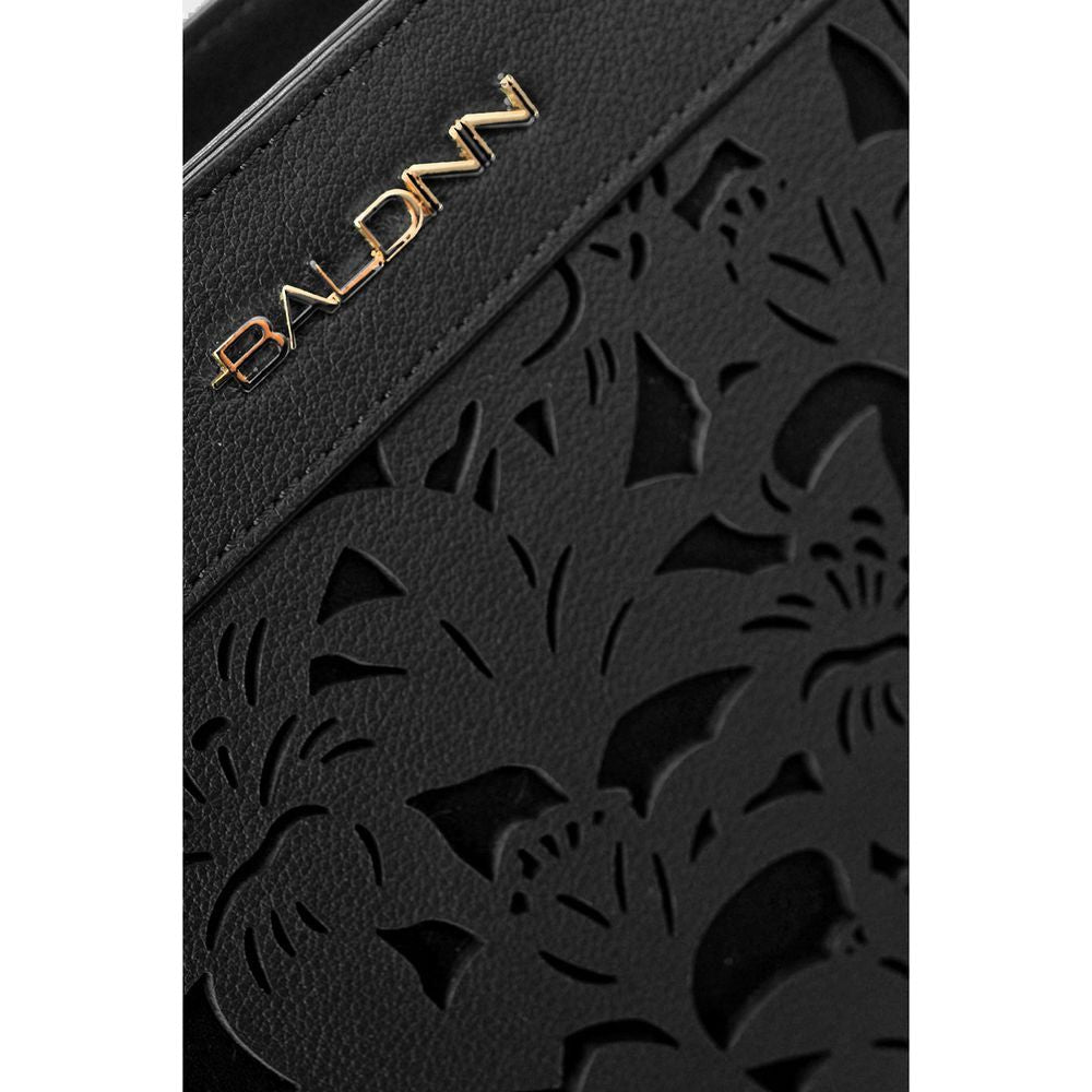 Baldinini Trend Elegant Black Floral Calfskin Shoulder Bag black-leather-di-calfskin-crossbody-bag-9 product-12296-579544059-a087947f-8d1.jpg