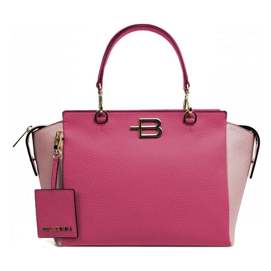 Baldinini Trend Fuchsia Textured Calfskin Handbag fuchsia-leather-di-calfskin-handbag