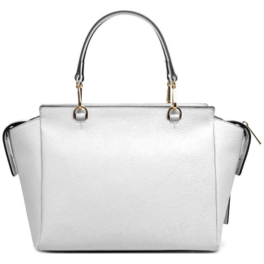 Baldinini Trend Elegant Textured Calfskin Handbag white-leather-di-calfskin-handbag-1 product-12310-262035252-ce5728d0-3c9.jpg