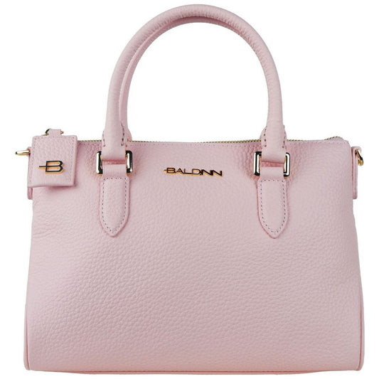 Baldinini Trend Chic Pink Textured Calfskin Handbag pink-leather-di-calfskin-handbag-3 product-12321-1509571922-16a44cbd-c4b.jpg