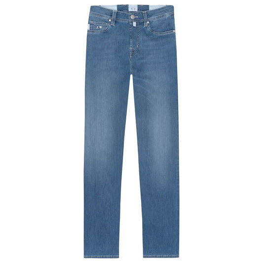 Tramarossa Elevated Essentials: Chic Men's Light Blue Jeans light-blue-cotton-jeans-pant-26