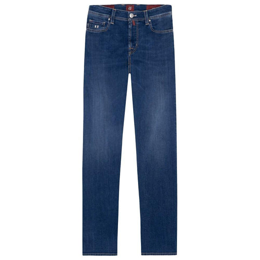 Tramarossa Elegant Stretch Cotton Men's Jeans blue-cotton-jeans-pant-99