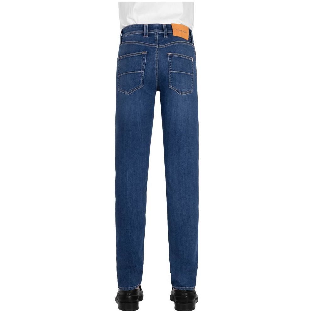 Tramarossa Elegant Stretch Cotton Men's Jeans blue-cotton-jeans-pant-99