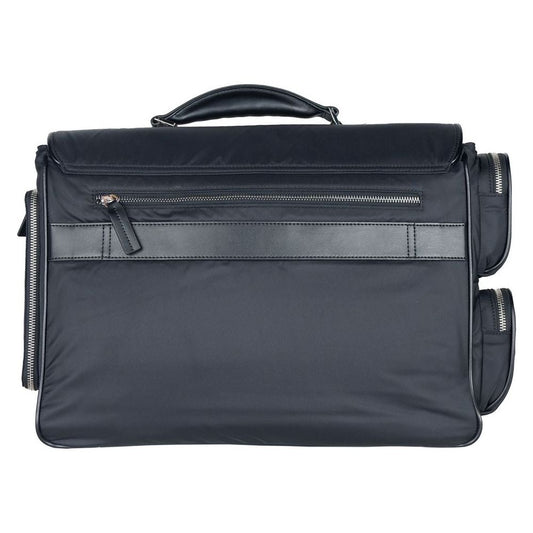 Cavalli Class Elegant Nylon-Calfskin Document Holder Briefcase black-nylon-briefcase product-12396-266107274-2034f97f-355.jpg