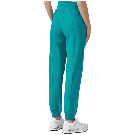Patrizia Pepe Chic Green Cotton Drawstring Pants green-cotton-jeans-pant-14 product-12405-242518828-e28ebb76-059.jpg