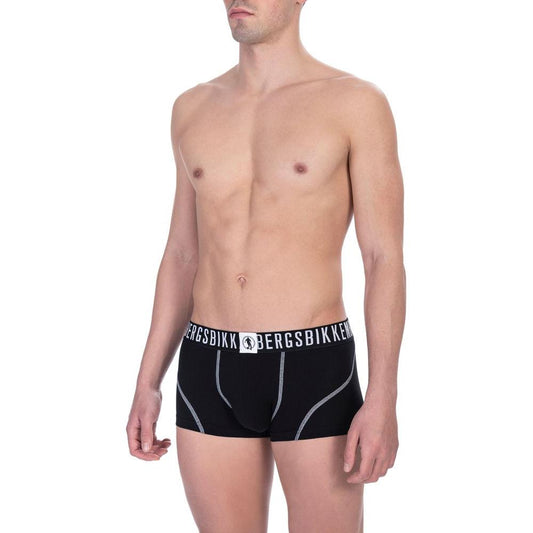 Bikkembergs Sleek Cotton Blend Men's Trunks Twin Pack MAN UNDERWEAR black-cotton-underwear