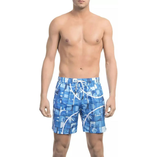 Bikkembergs Elegant Light Blue Swim Shorts light-blue-polyester-swimwear-5