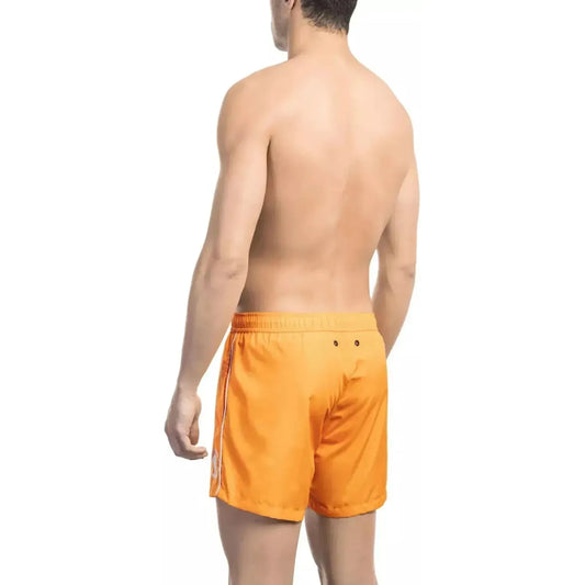 BikkembergsVibrant Orange Men's Swim Shorts With Front PrintMcRichard Designer Brands£79.00