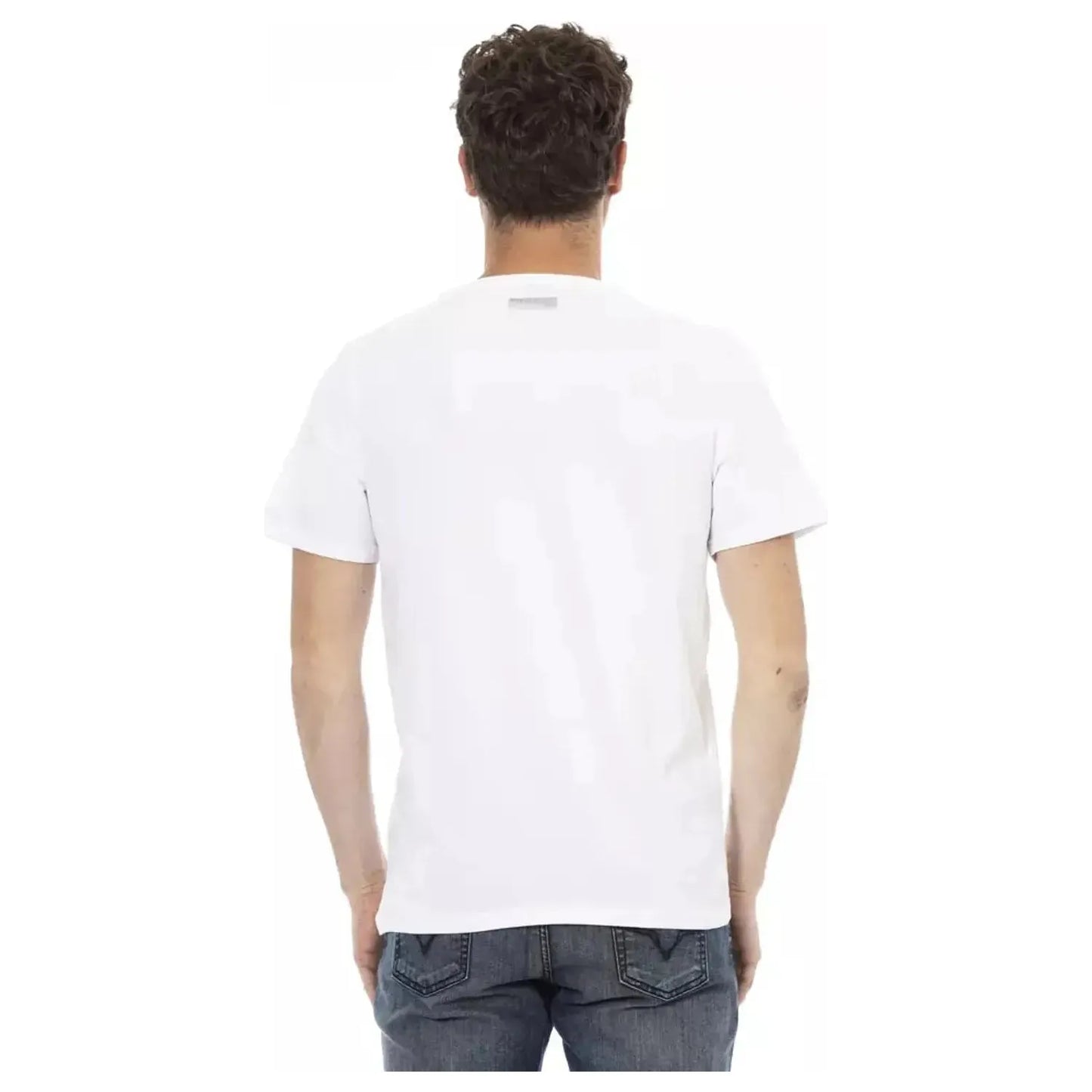 Bikkembergs Sleek White Printed Cotton Tee white-cotton-t-shirt-8