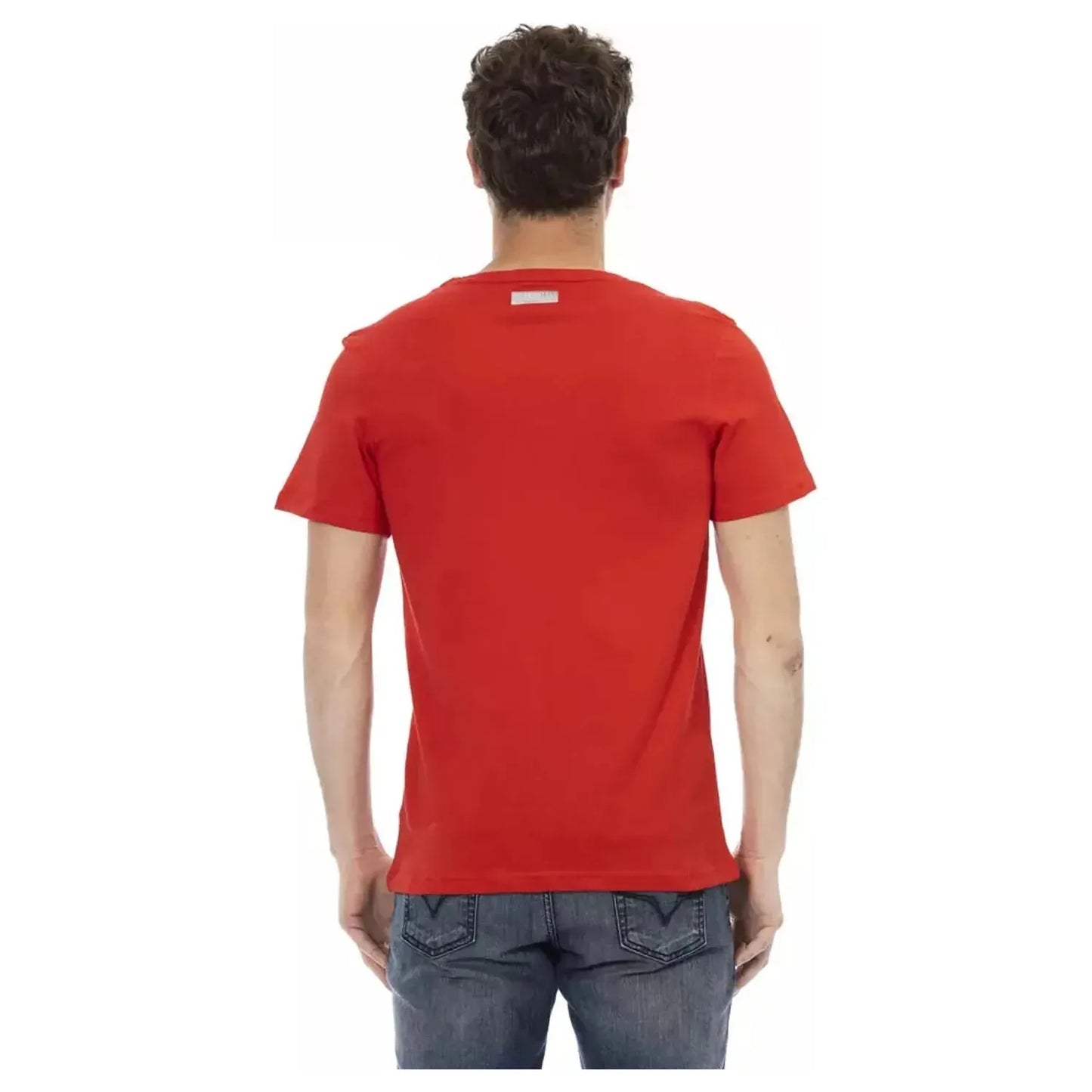 Bikkembergs T-Shirt With Bold Front Print red-cotton-t-shirt