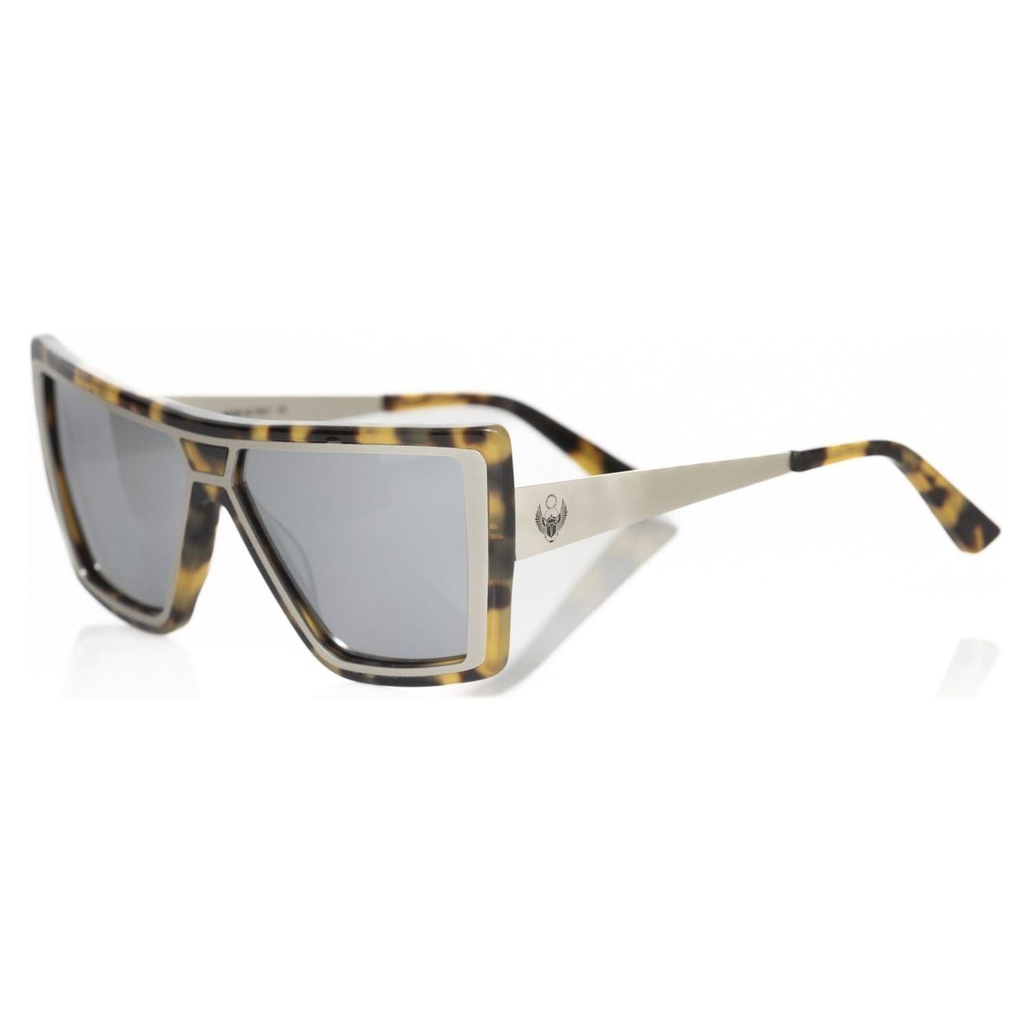 Frankie Morello Chic Turtle Pattern Square Sunglasses black-acetate-sunglasses-4