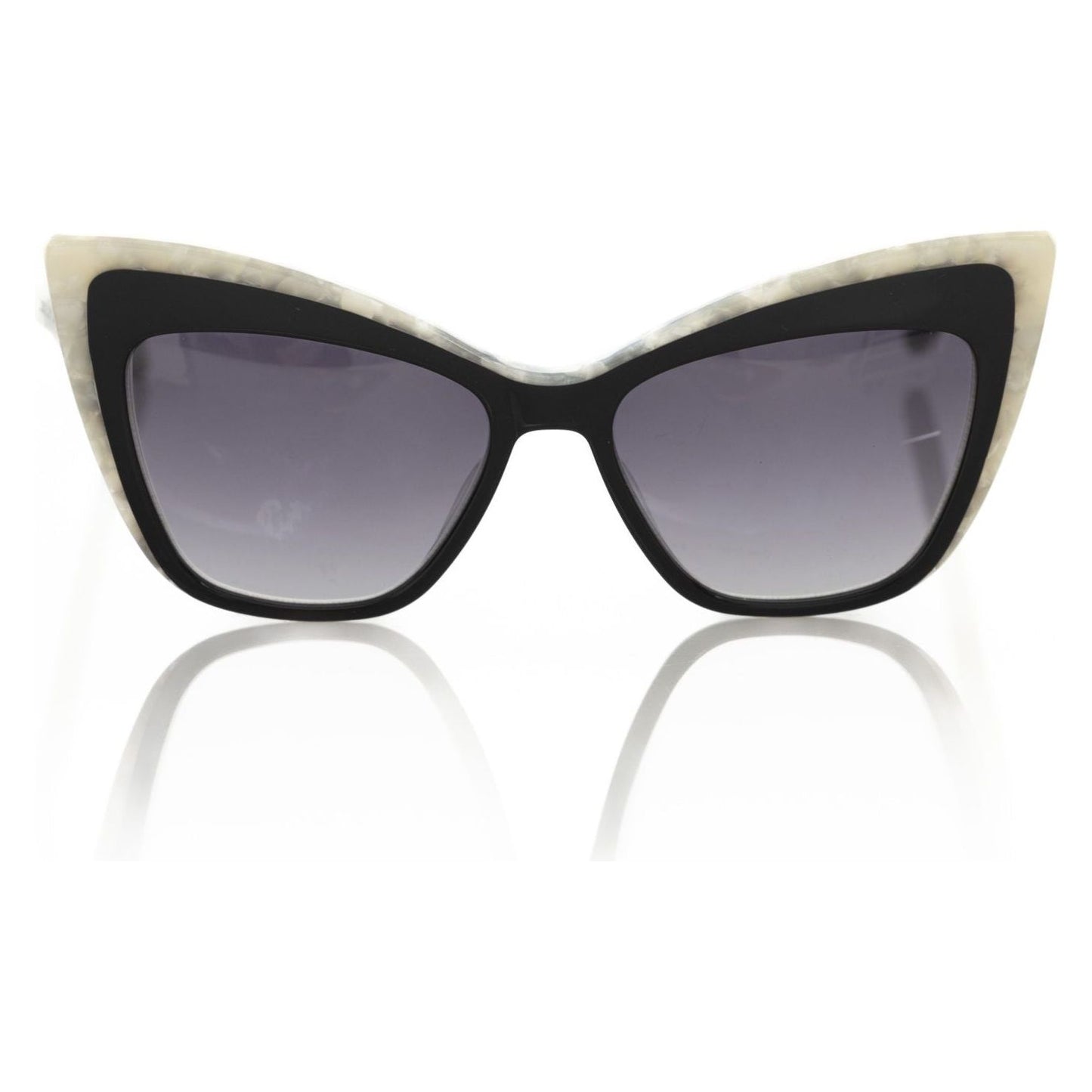 Frankie Morello Chic Cat Eye Sunglasses with Pearly Accents black-acetate-sunglasses-2