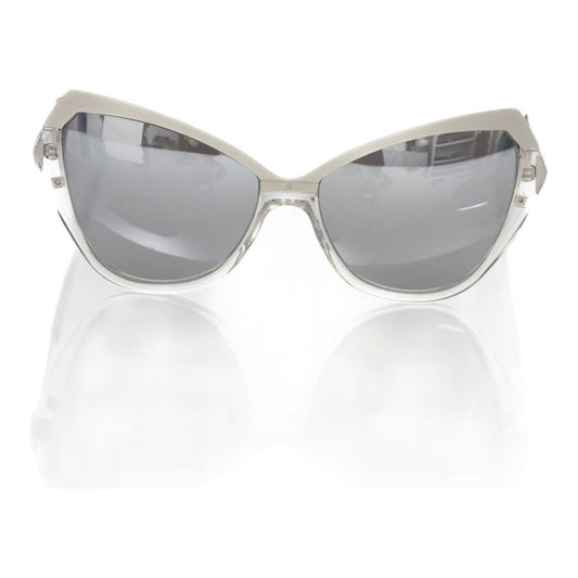 Frankie Morello Chic Cat Eye Shades with Metallic Accents gray-acetate-sunglasses