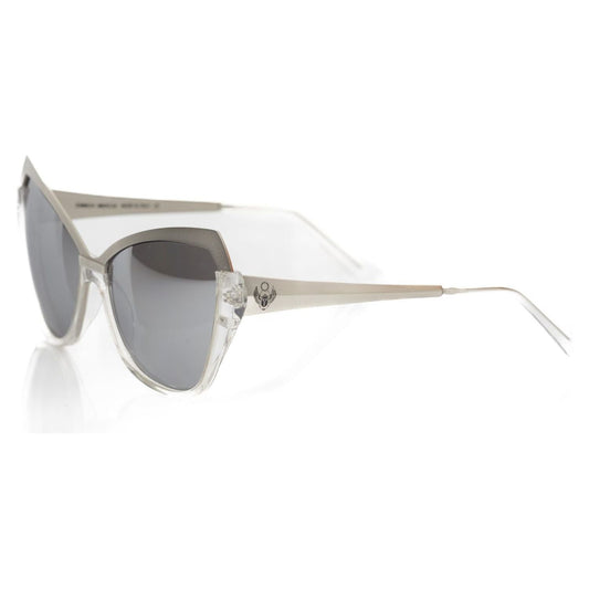 Frankie Morello Chic Cat Eye Shades with Metallic Accents gray-acetate-sunglasses