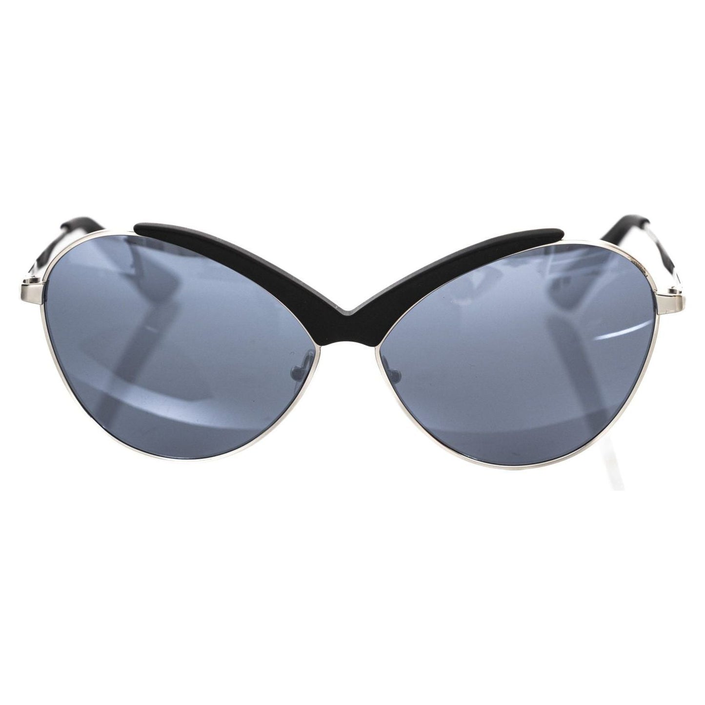 Frankie Morello Chic Butterfly-Shaped Metal Sunglasses black-metallic-fibre-sunglasses-8