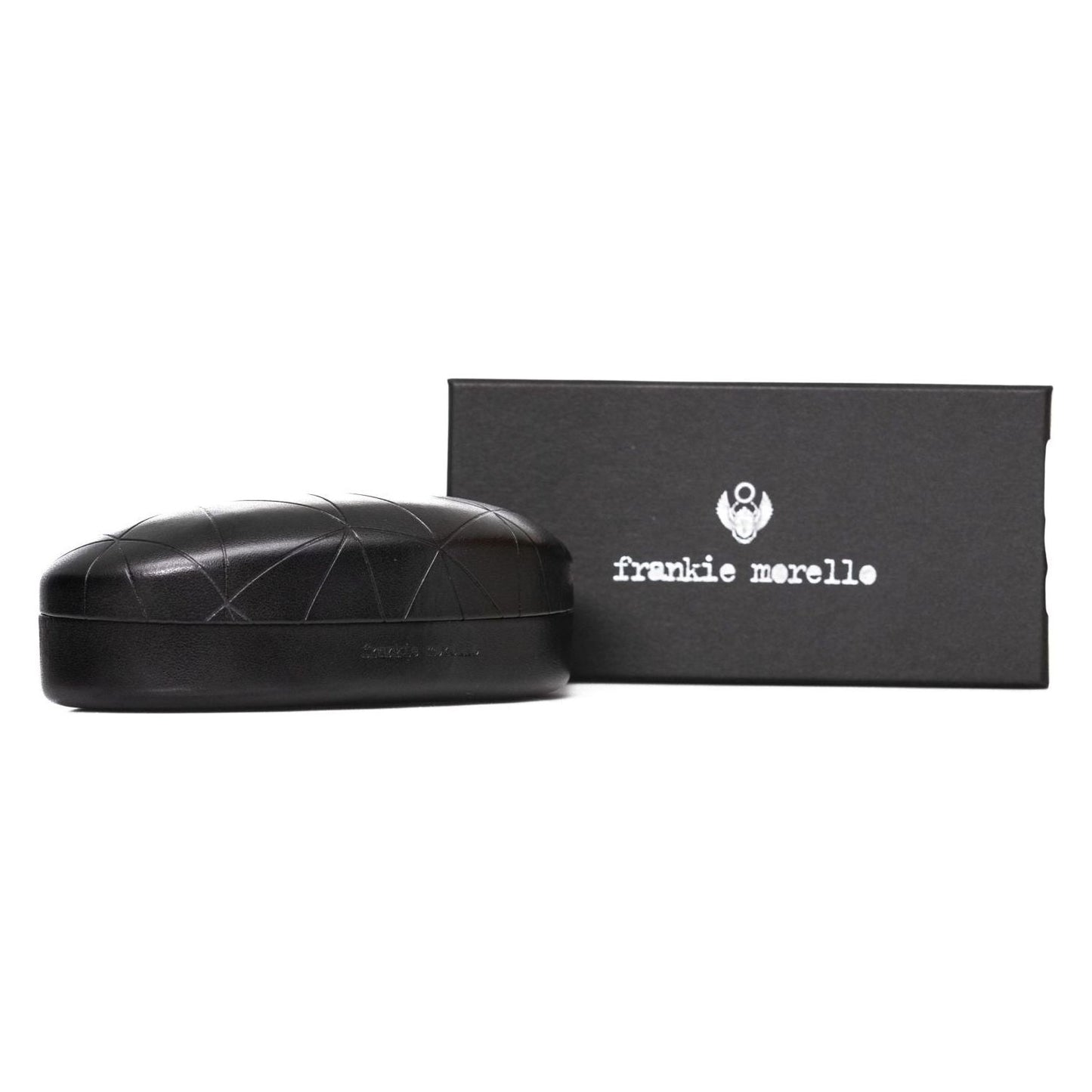 Frankie Morello Elegant Clubmaster Model Shades black-metallic-fibre-sunglasses-7