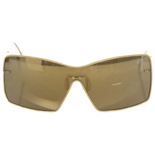 Frankie Morello Elegant Metallic Shield Sunglasses gold-metallic-fibre-sunglasses-1