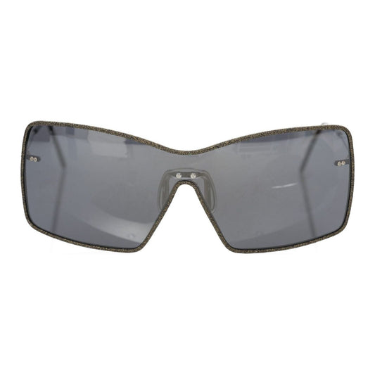 Frankie Morello Elegant Shield Sunglasses with Gray Mirror Lens black-metallic-fibre-sunglasses-6