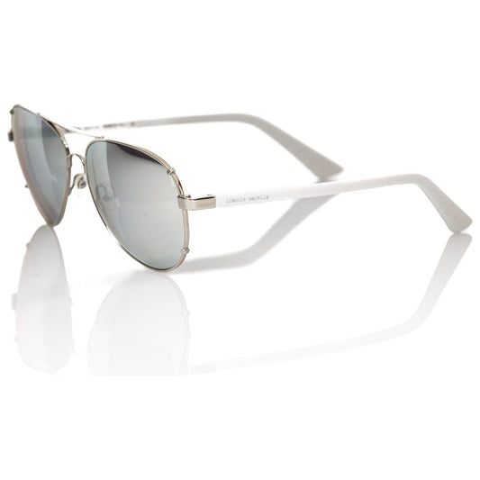 Frankie Morello Elegant Aviator Eyewear with Smoked Lenses silver-metallic-fibre-sunglasses-3