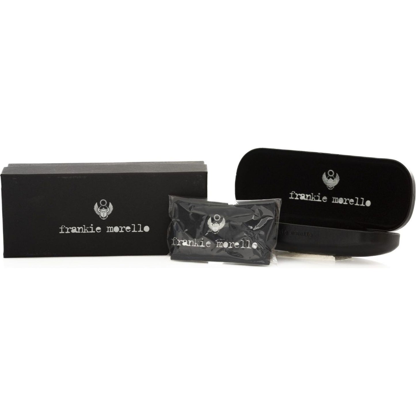 Frankie Morello Sleek Metallic Shield Sunglasses with Smoke Gray Lens black-metallic-fibre-sunglasses-5