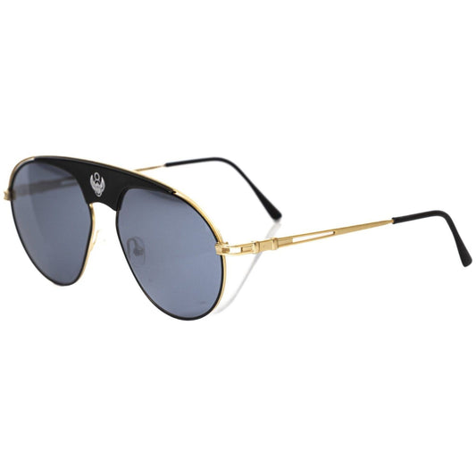 Frankie MorelloSleek Metallic Shield Sunglasses with Smoke Gray LensMcRichard Designer Brands£89.00