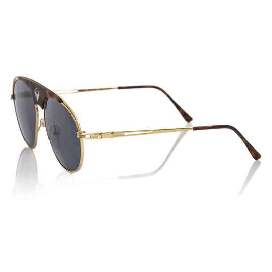Frankie Morello Elegant Shield Sunglasses with Havana Accent brown-metallic-fibre-sunglasses-2