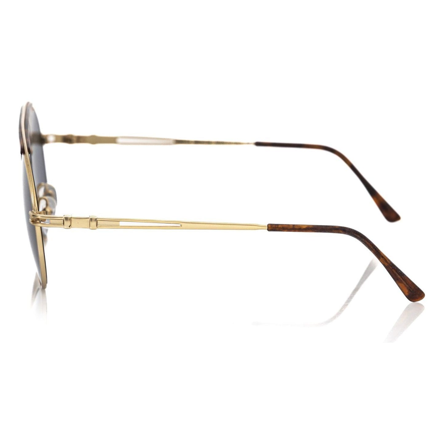 Frankie Morello Elegant Shield Sunglasses with Havana Accent brown-metallic-fibre-sunglasses-2